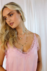 Soft Pink Seta Lace Cami