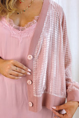 Soft Pink Luxury Cardigan - SALE
