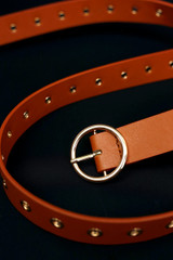 Tan Eyelet Belt - FINAL SALE