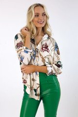 Motto Fashions Bridle Silky Statement Blouse