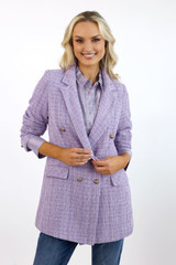 Lilac Textured Blazer