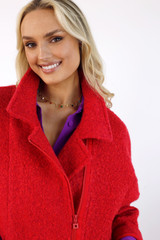 Red Zippy Coat