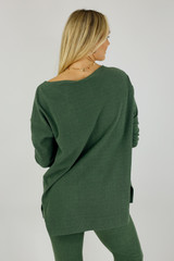 Green Lush Slouch Jumper