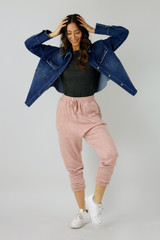 Pink Cable Lounge Pant