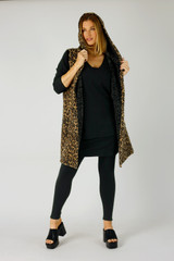 Black Woolly Slouch Vee Jumper