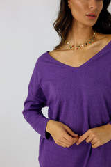 Purple Lush Slouch Jumper