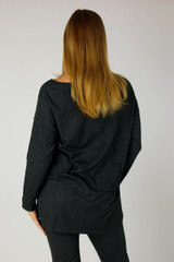 Charcoal Lush Slouch Jumper