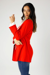 Red Ponte Zippy Blazer