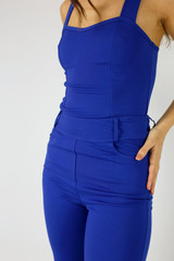 Cobalt Ponte Wide Leg Flare