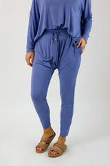 Deep Periwinkle Bamboo Slouch Pants Deep Periwinkle Bamboo Slouch Pants
