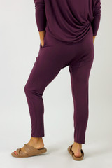 Rose Brown Bamboo Slouch Pants