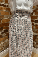 Pink Stretch Wrap Skirt - FINAL SALE