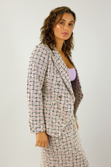 Pink Tweed Sisca Blazer