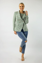 Green Tweed Sisca Blazer