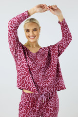 Pink Bamboo Slouch Top