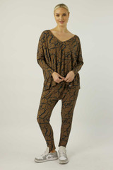 Mocha Bamboo Slouch Top