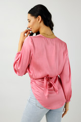 Pink Silky Zhoush Shirt