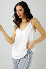 Ivory Soft Touch Basic Lace Cami