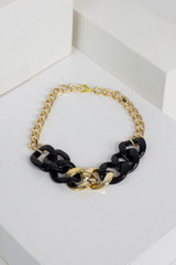 Black & Gold Chunky Necklace