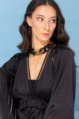 Black Gold Chunky Necklace - FINAL SALE