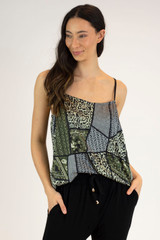 Khaki Silky Lily Cami