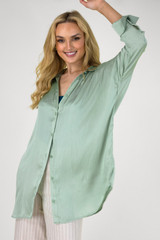 Mint Silky Blake Shirt