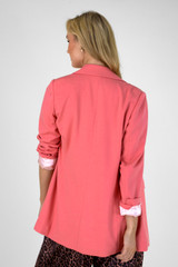 Watermelon Ponte Zippy Blazer