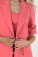 Watermelon Ponte Zippy Blazer