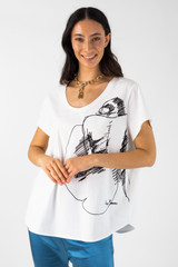 White Femme T - Shirt