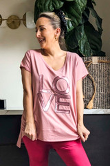 Rose Love V-Neck T-Shirt