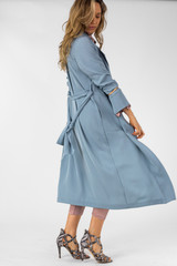 Duck Egg Euro Trench Coat