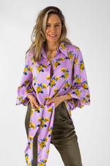 Lilac Floral Zhoush Shirt