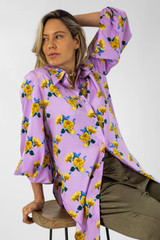 Lilac Floral Zhoush Shirt