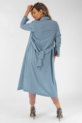 Duck Egg Euro Trench Coat