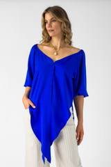 Cobalt Bustier Zhoush Shirt