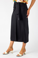 Black Knot Front Skirt