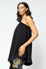 Black One Shoulder Top