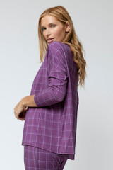 Purple Bamboo Slouch Top