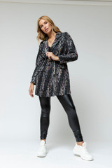 Black Applique Blazer