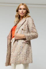 Beige Applique Blazer