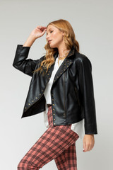 Black Ultra Stud Biker Jacket