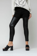 Black Ultra Spliced Ponte Pant