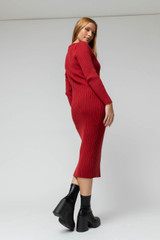 Red Knit Dress - FINAL SALE