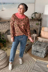 Coral Forest Rose Jumper - FINAL SALE