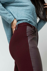 Plum Waxed Spliced Pant