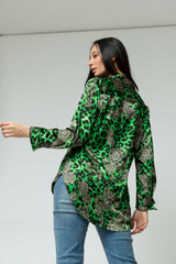 Green Asana Silky Shirt