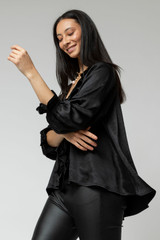 Black Victoria Blouse