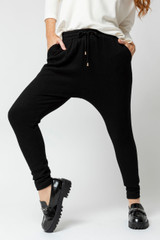 Black Cable Lounge Pant