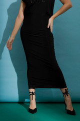 Black Jersey Double Layer Tube Skirt