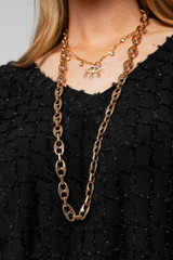 Gold G Style Chain Necklace